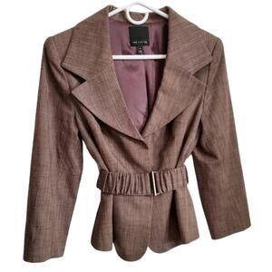 THE LIMITED Brown belted blazer suit jacket size 8